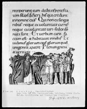 Perikopenbuch — Predigt des heiligen Stephanus, Folio 6recto