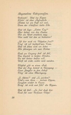Angenehme Fahrgenossen