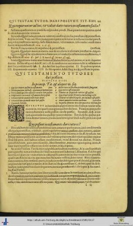 Titulus XIIII. Qui Testamento Tutores clari possunt.