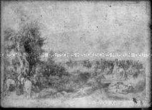 Gemälde "Schlacht bei Ostrowno 26. Juli 1812" von Albrecht Adam