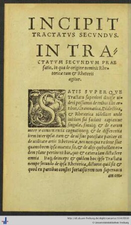 Tractatus Secundus