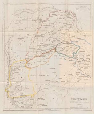 The Punjaub and adjacent countires. 1845