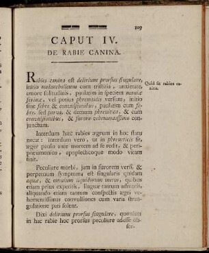 Caput IV. De Rabie Canina.
