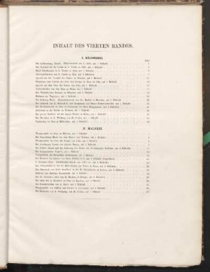 Inhalt des vierten Bandes.