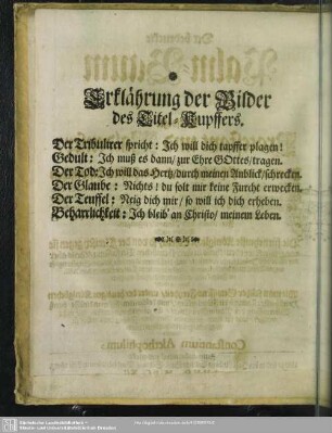 Erklährung der Bilder des Titel-Kupffers