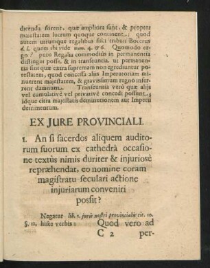 Ex Iure Provinciali.