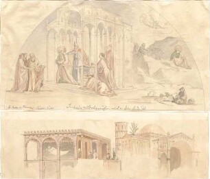 Lange, Ludwig; Lange - Archiv: XII.3 Malereien, vorw. figürlich (it. Renaissance) - u. a. St. Croce in Florenz (Perspektiven)