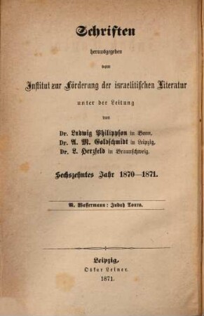 Judah Touro : Biographischer Roman