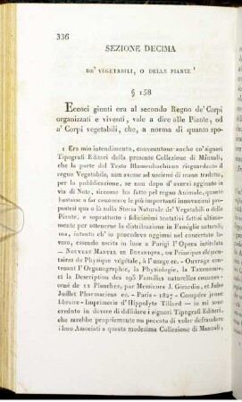 Sezione Decima. De' Vegetabili, O Delle Piante.