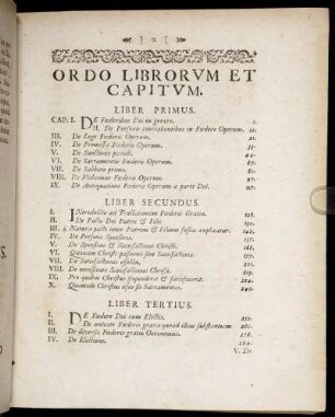Ordo Librorum et Capitum.
