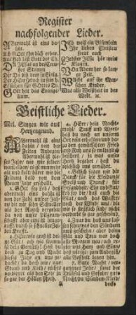 Geistliche Lieder