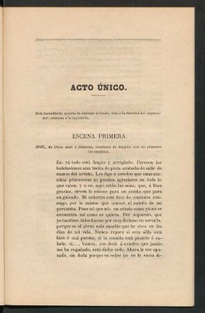 Acto único