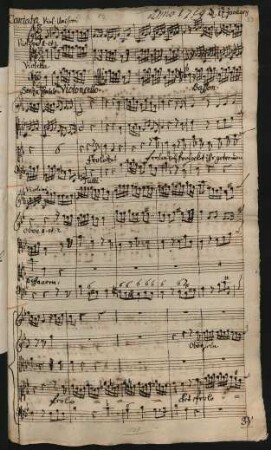 Frohlocket ihr getreuen Scharen; S, orch, bc; B-Dur