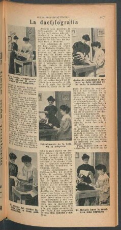 La dactilografía : Nueva profesión femenil