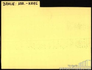 DAHLIE: Diverses ABB.-KRIEG
