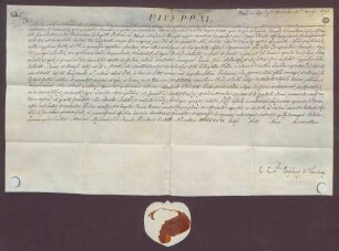 Instrumentum nobilitatis des für Franz Ludwig von Schottenberg.