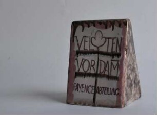 Firmenwerbeschild Velten-Vordamm FAYENCE ABTEILUNG
