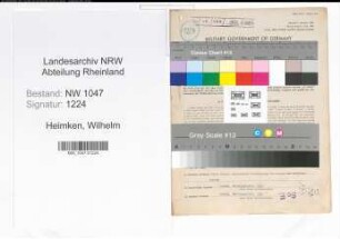 Entnazifizierung Wilhelm Heimken , geb. 10.10.1893 (Beamter)