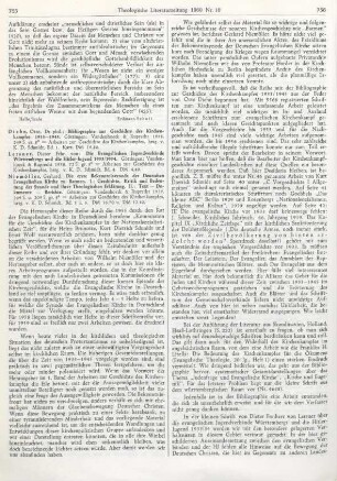 755-759 [Rezension] Diehn, Otto, Bibliographie zur Geschichte des Kirchenkampfes 1933 - 1945