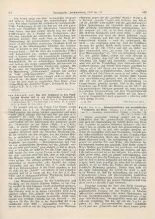 438-440 [Rezension] Frick, Heinrich, Wissenschaftliches und pneumatisches Verständnis der Bibel