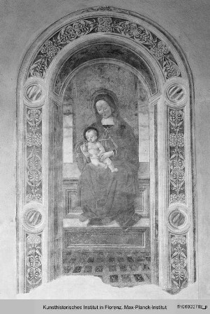 Thronende Madonna mit Kind