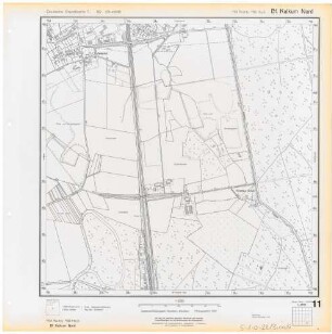Deutsche Grundkarte, Blatt Bf. Kalkum Nord, 1959