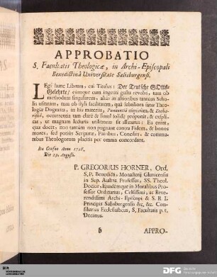 Approbatio