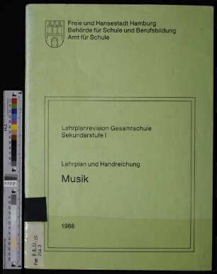 Lehrplan und Handreichung Musik