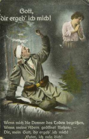 Gott, dir ergeb' ich mich! Wenn mich die Donner