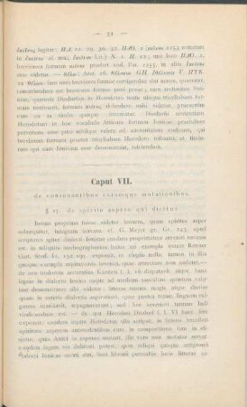 Caput VII. de consonantibus earumque mutationibus.