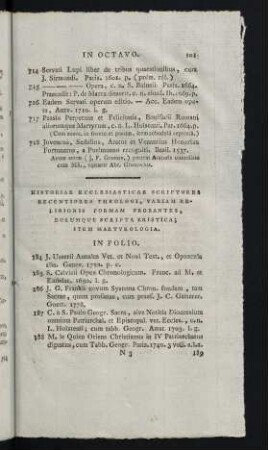 101-139, Historiae Ecclesiasticae Scriptores Recentiores Theologi, ...