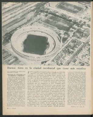 Buenos Aires es la ciudad occidental que tiene más estadios