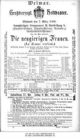 Die neugierigen Frauen (Le donne curiose.)