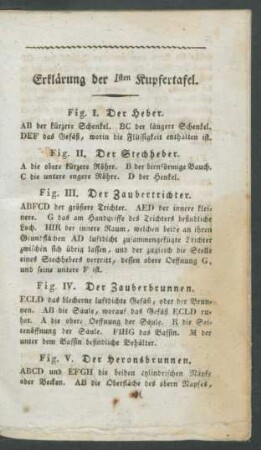 Erklärung der [...] Kupfertafel.