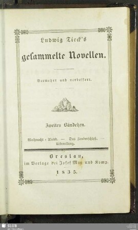 2: Weihnacht-Abend. Das Zauberschloß. Uebereilung