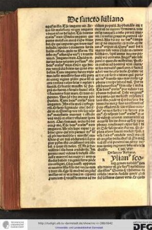 [K]ylianus Scotorum genere nobilibus parentibus divine tamen genere factus est nobilitate clarissimus...