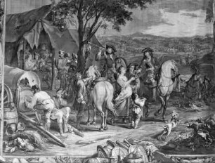 Tapisseriefolge mit Feldzugszenen (Schleißheimer Folge) — Das Feldlager