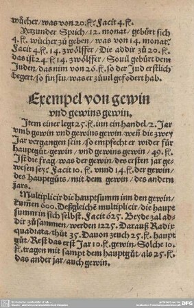 Exempel von gewin und gewins gewin.