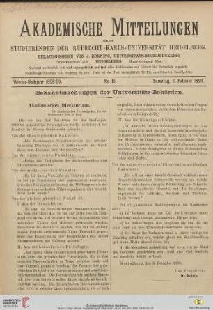 Nr. 15 (11. Februar 1899)