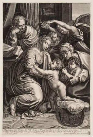 Die Heilige Familie François' I. (La Grande Sainte Famille; nach dem Gemälde in Paris, Musée du Louvre)
