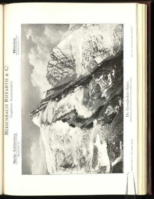 Meisenbach Riffarth & Co., graphische Kunstanstalten. "Die Grossglockner-Spitze." Autotypie nach einer Photographie von Würthle & Spinnhirn, Salzburg.