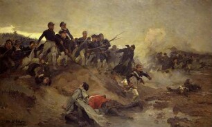 Schlesische Landwehr bei Waterloo