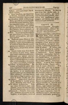 426-436, Caput IX - XIX