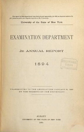 Annual report. 2. 1894 (1895)