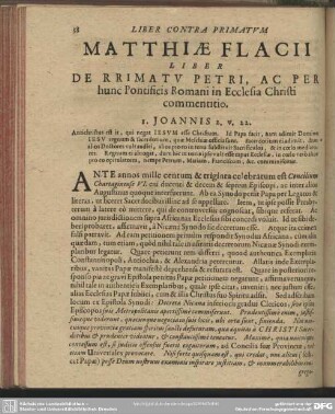 Liber Contra Primatum Petri Et Papae