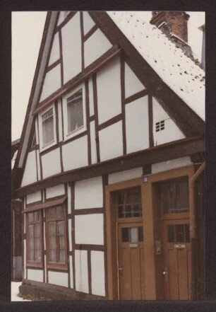 Blick in die Bruchmauerstraße. Detmold. Bruchmauerstraße 18. Papierabzug von Dia
