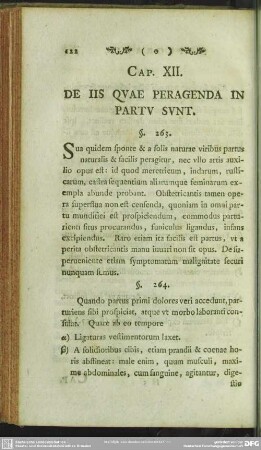 Cap. XII. De Iis Quae Peragenda In Partu Sunt