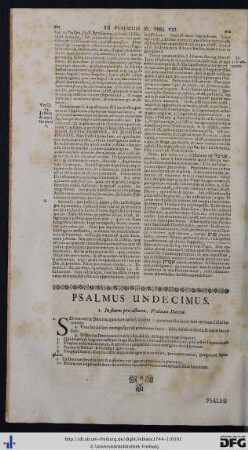 Psalmus Undecimus.