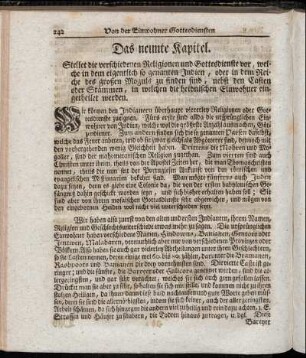 Das neunte Kapitel.