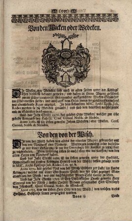 Von den Wicken oder Wedeken.